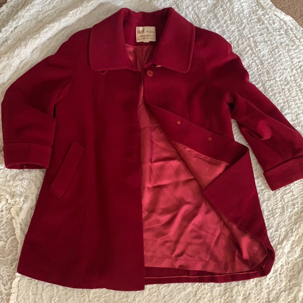Blood Red Peacoat